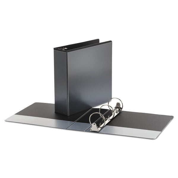 UNIVERSAL OFFICE PRODUCTS Economy Round Ring View Binder, 3 Rings, 3" Capacity, 11 x 8.5, Black