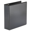 UNIVERSAL OFFICE PRODUCTS Economy Round Ring View Binder, 3 Rings, 3" Capacity, 11 x 8.5, Black