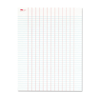 TOPS™ Data Pad with Plain Column Headings, Data/Lab-Record Format, 13 Columns, 8.5 x 11, White, 50 Sheets