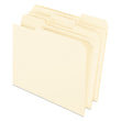 TOPS BUSINESS FORMS Reinforced Top File Folders, 1/3-Cut Tabs: Assorted Positions, Letter Size, Manila, 100/Box