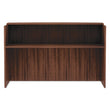 ALERA Alera Valencia Series Reception Desk with Transaction Counter, 71" x 35.5" x 42.5", Modern Walnut