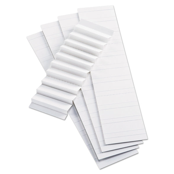 TOPS BUSINESS FORMS Blank Inserts For Hanging File Folders, Compatible with 42 Series Tabs, 1/5-Cut, White, 2" Wide, 100/Pack