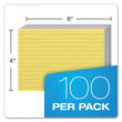 TOPS BUSINESS FORMS Ruled Index Cards, 4 x 6, Blue/Violet/Canary/Green/Cherry, 100/Pack