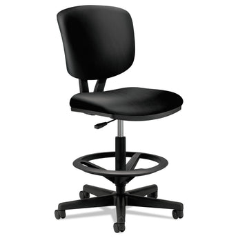 HON COMPANY Volt Series Leather Adjustable Task Stool, Supports Up to 275 lb, 22.88