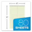 TOPS™ Gregg Steno Pads, Gregg Rule, 80 Green-Tint 6 x 9 Sheets