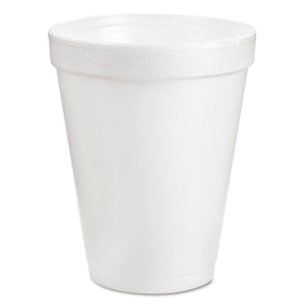 DART Foam Drink Cups, 6 oz, White, 25/Bag, 40 Bags/Carton