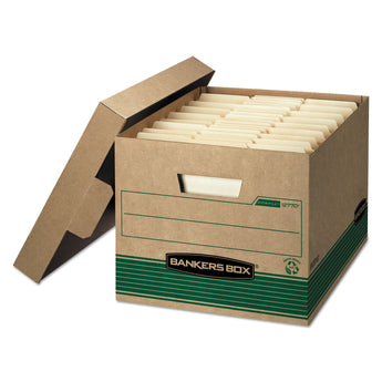 FELLOWES MFG. CO. STOR/FILE Medium-Duty 100% Recycled Storage Boxes, Letter/Legal Files, 12