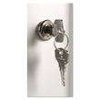DURABLE OFFICE PRODUCTS CORP. Locking Key Cabinet, 72-Key, Brushed Aluminum, Silver, 11.75 x 4.63 x 15.75
