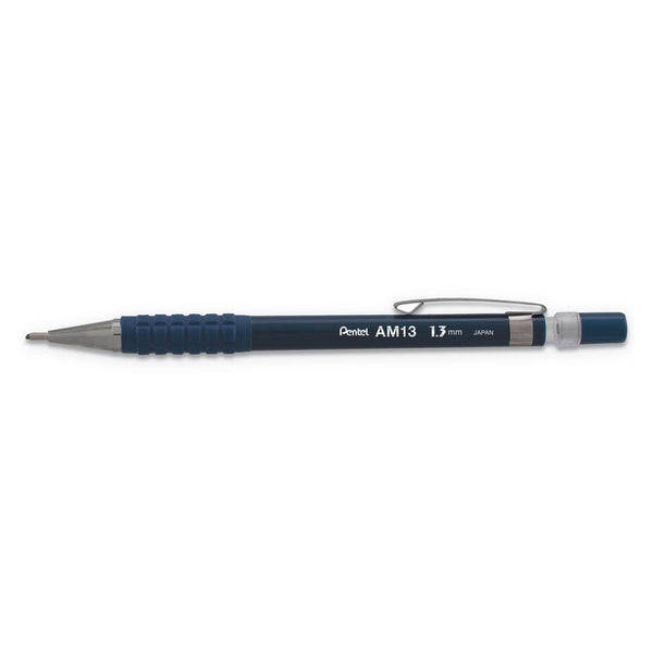 Pentel® Sharp Mechanical Pencil, 1.3 mm, HB (#2), Black Lead, Blue Barrel