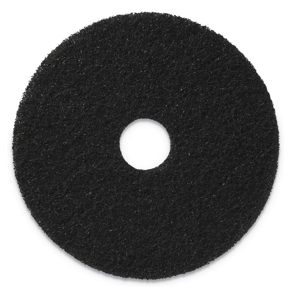 AMERICO MANUFACTURING CO Stripping Pads, 20" Diameter, Black, 5/Carton