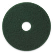 AMERICO MANUFACTURING CO Scrubbing Pads, 17" Diameter, Green, 5/Carton