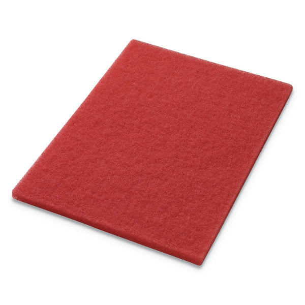 AMERICO MANUFACTURING CO Buffing Pads, 14 x 20, Red, 5/Carton