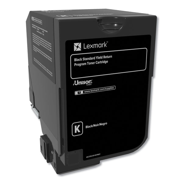 LEXMARK INT'L, INC. 74C10K0 Return Program Unison Toner, 3,000 Page-Yield, Black