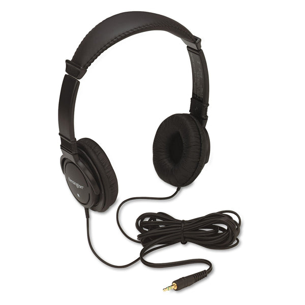 ACCO BRANDS, INC. Hi-Fi Headphones, Plush Sealed Earpads, Black