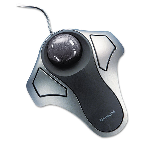ACCO BRANDS, INC. Orbit Optical Trackball Mouse, USB 2.0, Left/Right Hand Use, Black/Silver