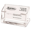 KANTEK INC. Acrylic Business Card Holder, Holds 80 Cards, 4 x 1.88 x 2, Clear