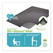 DEFLECTO CORPORATION Ergonomic Sit Stand Mat, 53 x 45, Black