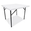ALERA Square Plastic Folding Table, 36w x 36d x 29.25h, White
