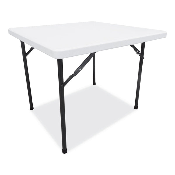ALERA Square Plastic Folding Table, 36w x 36d x 29.25h, White