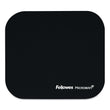 FELLOWES MFG. CO. Mouse Pad with Microban Protection, 9 x 8, Black