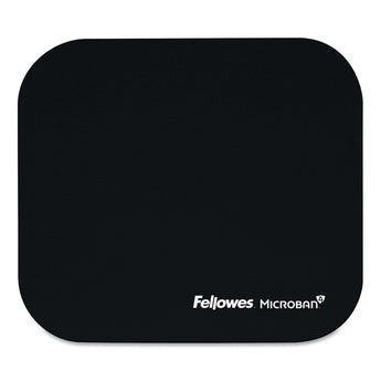 FELLOWES MFG. CO. Mouse Pad with Microban Protection, 9 x 8, Black