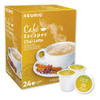 KEURIG DR PEPPER Cafe Escapes Chai Latte K-Cups, 24/Box