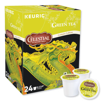 KEURIG DR PEPPER Green Tea K-Cups, 24/Box
