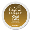 KEURIG DR PEPPER Cafe Escapes Chai Latte K-Cups, 24/Box