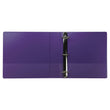 SAMSILL CORPORATION Earth’s Choice Plant-Based Durable Fashion View Binder, 3 Rings, 2" Capacity, 11 x 8.5, Purple, 2/Pack