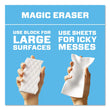 Magic Eraser Sheets, 3.5 x 5.8, 0.03" Thick, White, 16/Pack, 8 Packs/Carton