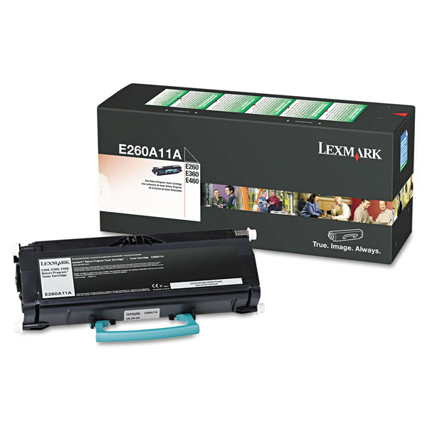 LEXMARK INT'L, INC. E260A11A Return Program Toner, 3,500 Page-Yield, Black