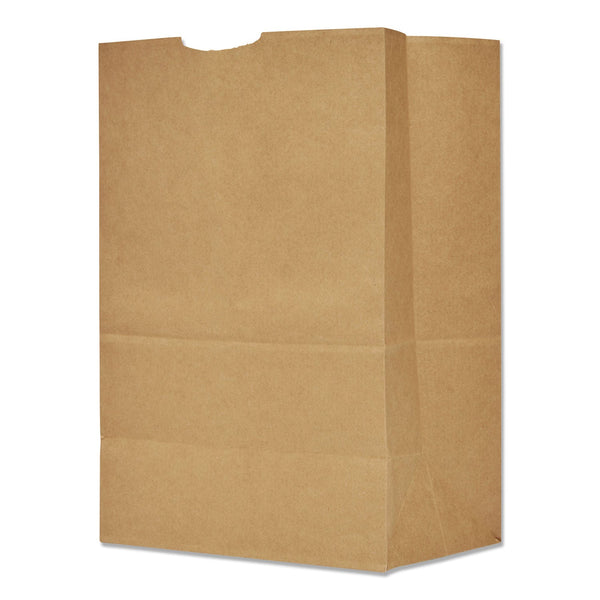 GEN Grocery Paper Bags, 75 lb Capacity, 1/6 BBL, 12" x 7" x 17", Kraft, 400 Bags