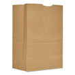 GEN Grocery Paper Bags, 75 lb Capacity, 1/6 BBL, 12" x 7" x 17", Kraft, 400 Bags