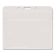 ADVANTUS CORPORATION PVC-Free Badge Holders, Horizontal, Clear 4.5" x 4" Holder, 4.13" x 3.25" Insert, 50/Pack