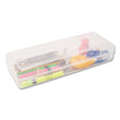 ADVANTUS CORPORATION Stretch Art Box, Polypropylene, 13.25 x 5 x 2.3, Clear