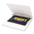 ADVANTUS CORPORATION Binder Pencil Pouch, 10 x 7.38, Black/Clear