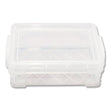 ADVANTUS CORPORATION Super Stacker Crayon Box, Plastic, 4.75 x 3.5 x 1.6, Clear