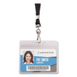 ADVANTUS CORPORATION Resealable Badge Holders Combo Pack with 36" Lanyard, Horizontal, Frost 4.13" x 3.75" Holder, 3.88" x 2.63" Insert, 20/Pack