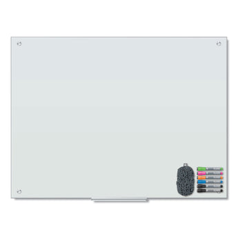 U BRANDS Magnetic Glass Dry Erase Board Value Pack, 47 x 35, White