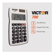 VICTOR TECHNOLOGY LLC 700 Pocket Calculator, 8-Digit LCD
