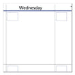 QuickNotes Mini Erasable Wall Planner, 16 x 12, White/Blue/Yellow Sheets, 12-Month (Jan to Dec): 2024