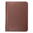 SAMSILL CORPORATION Contrast Stitch Leather Padfolio, 8 1/2 x 11, Leather, Tan