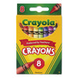 BINNEY & SMITH / CRAYOLA Classic Color Crayons, Peggable Retail Pack, Peggable Retail Pack, 8 Colors/Pack