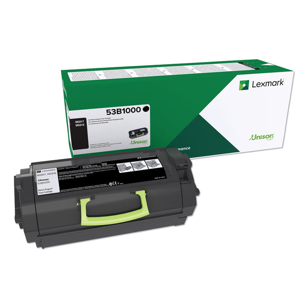 LEXMARK INT'L, INC. 53B1000 Unison Toner, 11,000 Page-Yield, Black