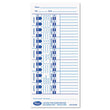 LATHEM TIME CORPORATION Time Clock Cards for Lathem Time E Series, One Side, 4 x 9, 100/Pack
