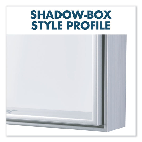 Fusion Nano-Clean Magnetic Whiteboard, 72 x 48, White Surface, Silver Aluminum Frame