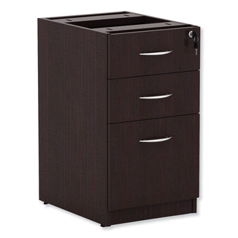 ALERA Alera Valencia Series Full Pedestal File, Left/Right, 3-Drawers: Box/Box/File, Legal/Letter, Espresso, 15.63