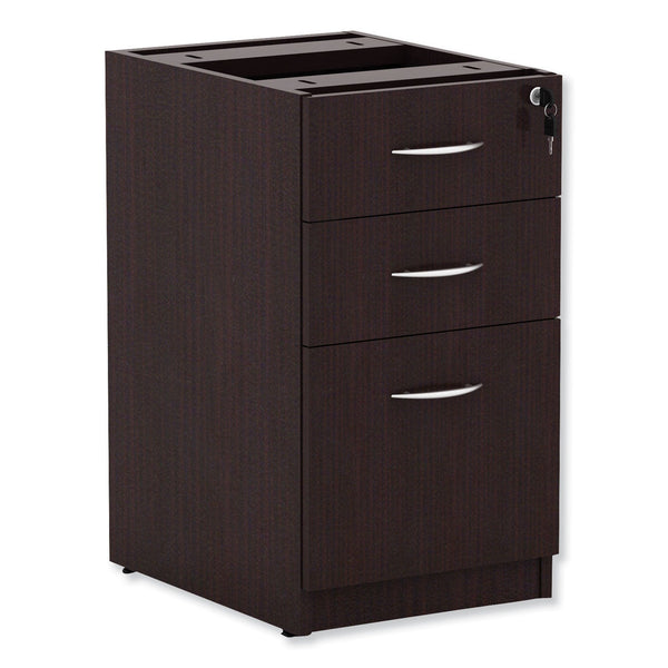 ALERA Alera Valencia Series Full Pedestal File, Left/Right, 3-Drawers: Box/Box/File, Legal/Letter, Espresso, 15.63" x 20.5" x 28.5"