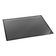 ARTISTIC LLC Desk Pad with Transparent Lift-Top Overlay and Antimicrobial Protection, 24" x 19", Black Pad, Transparent Frost Overlay