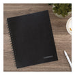 MEAD PRODUCTS Hardbound Notebook with Pocket, 1-Subject, Wide/Legal Rule, Black Cover, (96) 11 x 8.5 Sheets